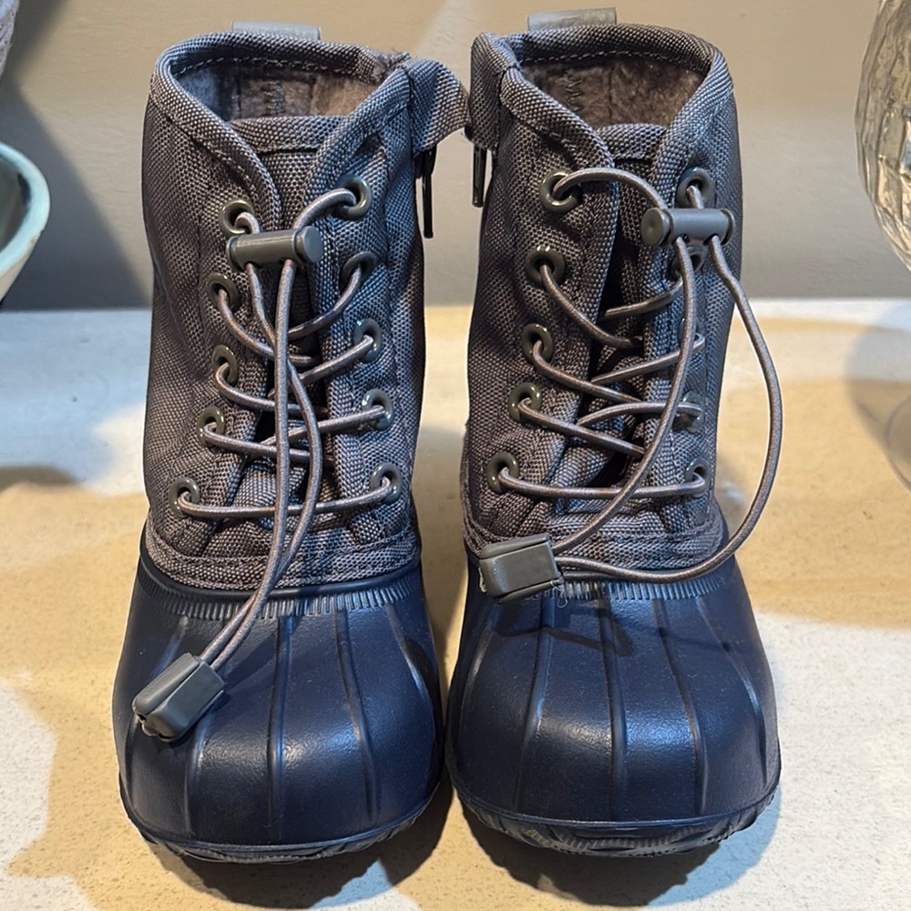 Polo by Ralph Lauren Gray and Black Toddler Rain Boots - Picture 2 of 6